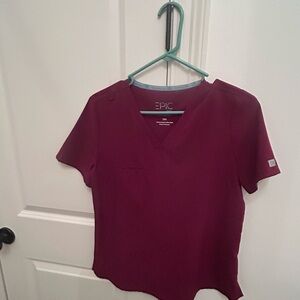 Epic Scrub  Women's Maroon Short Sleeve
